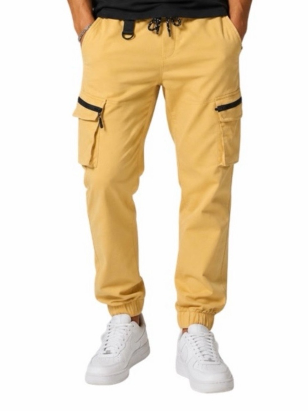 Insulated Men's Cargo/Tactical/hiking outdoors Jogger Pants in Mustard Size L